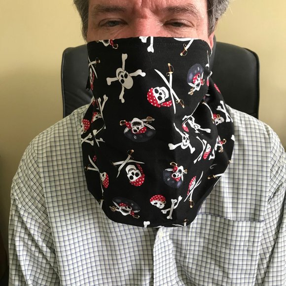 Pirate Face Cover Decorative Handmade  New - Picture 2 of 10